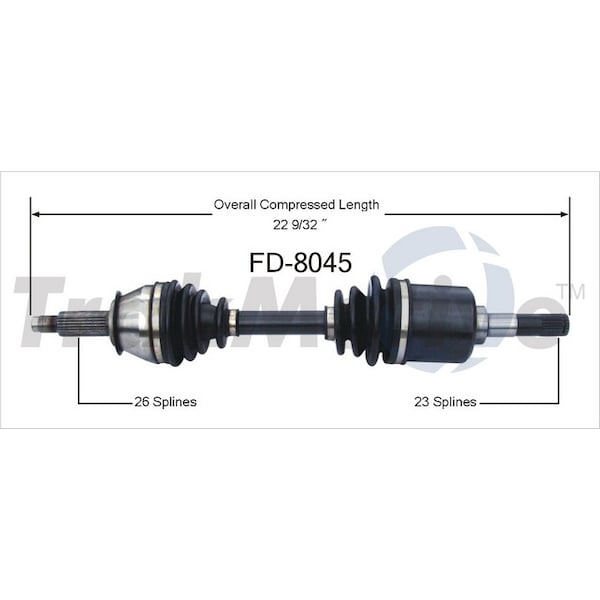 Surtrack Axle Cv Axle Shaft, Fd-8045 FD-8045 - main